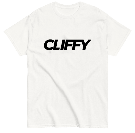 Cliffy BOLD White Tee